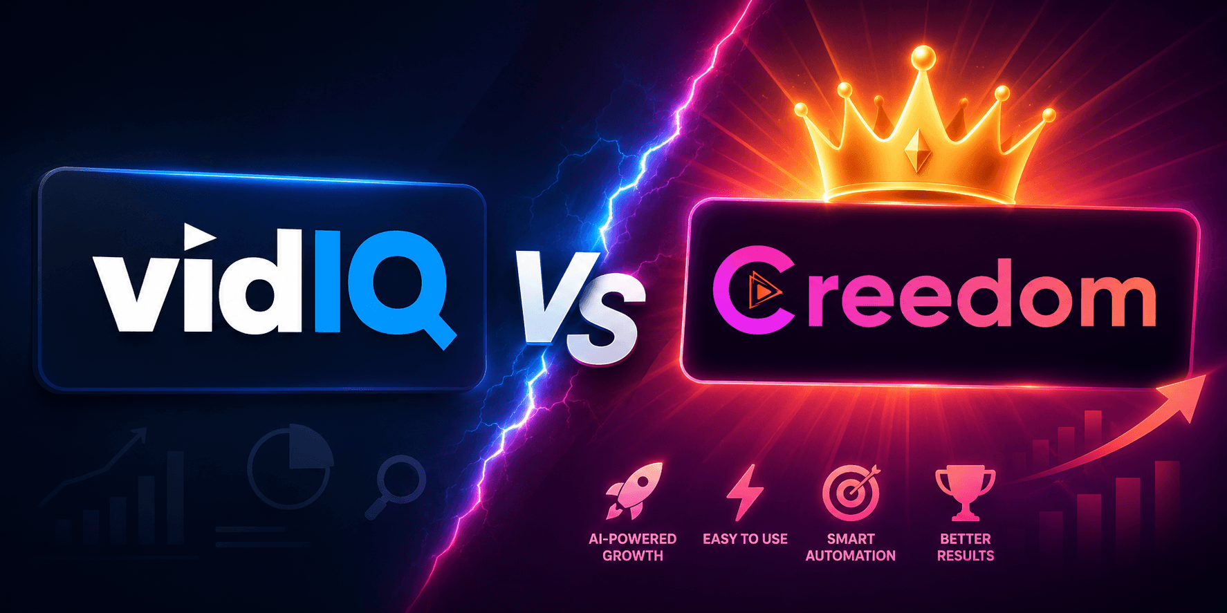 Creedom vs VidIQ: Which One Actually Grows You?