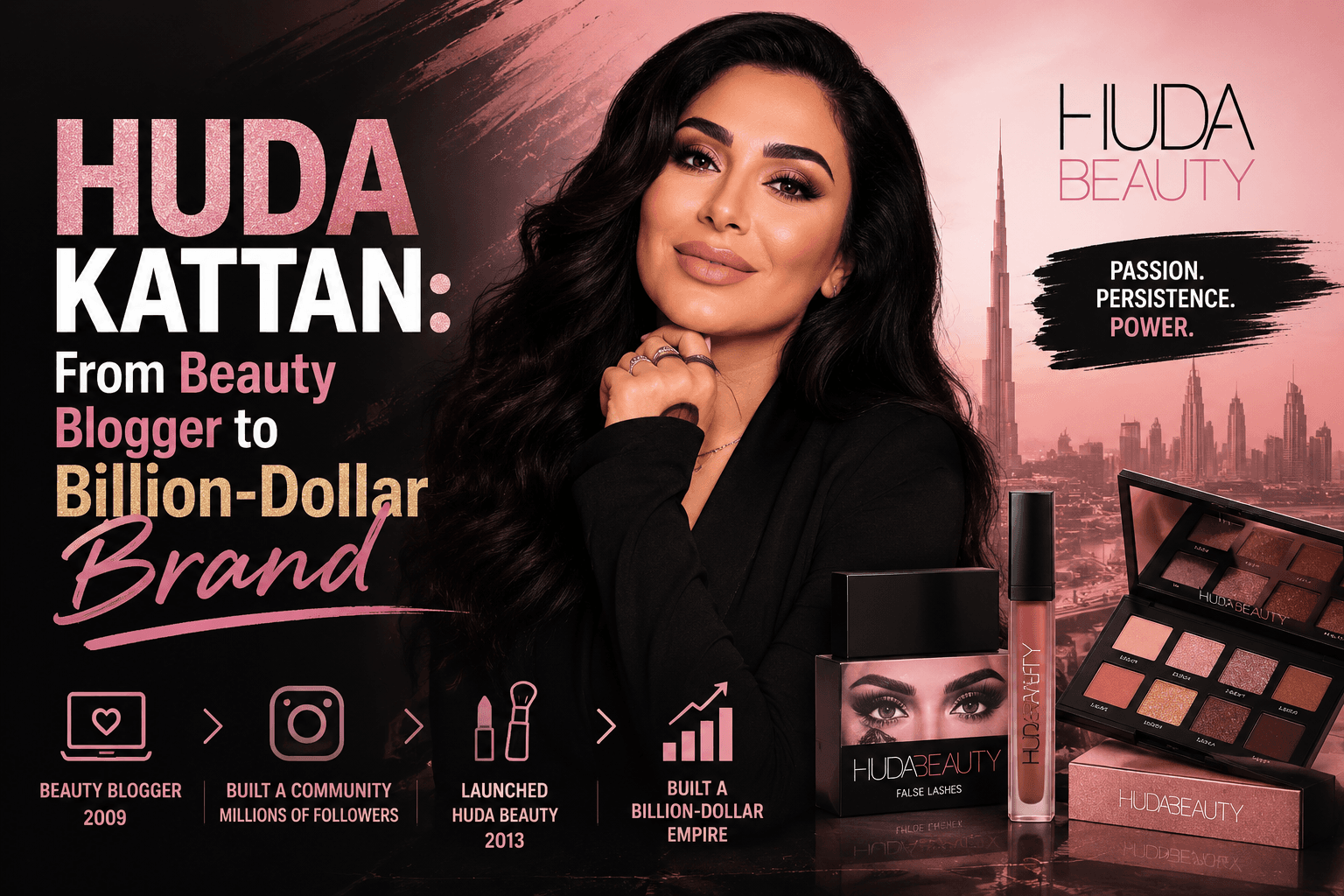Huda Kattan: From Beauty Blogger to Billion-Dollar Brand