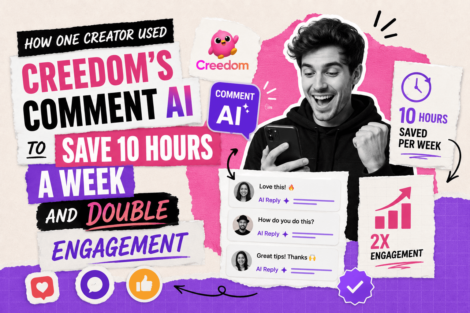 How One Creator Used Creedom's Comment AI to Save 10 Hours a Week and Double Engagement